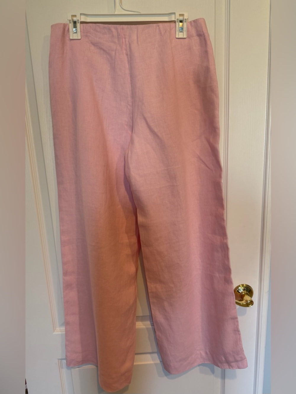 NWT Abercrombie & Fitch Pink Wide Leg 100% Linen Pants - size 28 - Picture 4 of 6